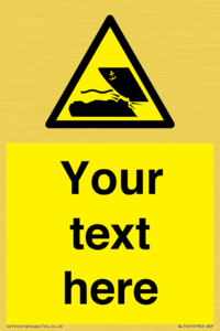 Custom Warning submerged objects in watercraft areas